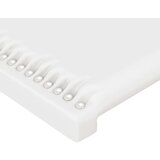  Uzglavlje bijelo 200x5x118/128 cm od umjetne kože | shoptok.hr