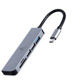 GEMBIRD EUROPE Docking station USB adapter Type-C 6-in-1 multi-port adapter Hub + HDMI + card reader GEMBIRD A-CM-COMBO6-02 Cijene