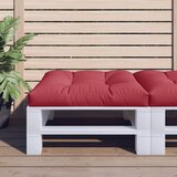 vidaXL Blazina za kavč iz palet vinsko rdeča 80x80x12 cm | Shoptok.si