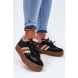 Boto Womens Platform Sneakers With Double Lacing Panther Black Niteria | Shoptok.si