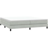 Box Spring krevet bez madracem svijetlo sivi 200x210 cm baršun | shoptok.hr