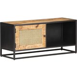 In TV omarica 90x30x40 cm robusten mangov les in naravni trst Cene