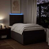  Krevet box spring s madracem tamnosmeđi 120 x 190 cm od tkanine | shoptok.hr