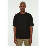 Trendyol Black Men's Basic Crew Neck Oversize Short Sleeve T-Shirt Cene