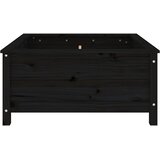  Vrtna sadilica crna 82,5 x 82,5 x 39 cm od masivne borovine | Eponuda.com