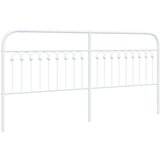 vidaXL Kovinsko vzglavje belo 200 cm | Shoptok.si