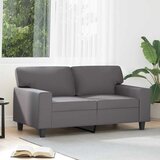  Dvosjed od tkanine siva 120 cm od umjetne kože | shoptok.hr