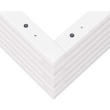  Vrtna sadilica bijela 80 x 80 x 23 cm od masivne borovine | shoptok.hr
