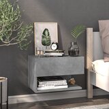 The Living Store Stenska nočna omarica betonsko siva - Stenska Nočna Omarica, (21434803) | Shoptok.si