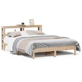 vidaXL Posteljni okvir brez vzmetnice 140x200 cm trdna borovina | Shoptok.si