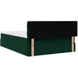  Ottoman krevet s madracem i LED diodama tamnozeleni 140x190 cm baršun | shoptok.hr