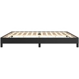  Okvir za krevet s oprugom crni 200x200 cm od umjetne kože | Eponuda.com