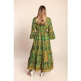 Fenzy Duga Haljina S Printom, Zelena | shoptok.hr