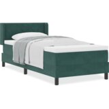 Box Spring Krevet s Madracem Tamno Zelena 100x200 cm Baršun | shoptok.hr