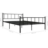  Okvir za krevet crni metalni 180 x 200 cm | Eponuda.com