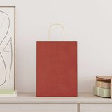 Papirnate vrećice 50 kom s ručkama crvene 26x12x35 cm | shoptok.hr