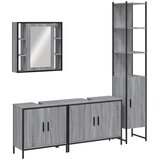 vidaXL 4-dijelni set kupaonskih ormarića boja hrasta sonome drveni | shoptok.hr