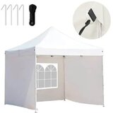  Zložljiv vrtni paviljon 2,9x2,9m s stranskimi stenami in torbo za prenašanje - odporen na vreme, enostavna postavitev, (5000346965) | Shoptok.si