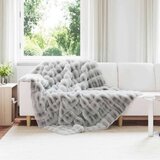  Lažni zec deka Siva 150 x 220 cm Poliester | shoptok.hr