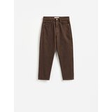 Reserved Mom fit traperice s kraćom nogavicom - dark grey jeans | shoptok.hr