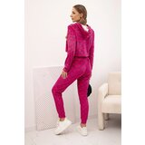 Kesi Women's velour set with print fuchsia | shoptok.hr