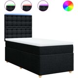 Box spring krevet s madracem crni 80 x 200 cm od tkanine | shoptok.hr