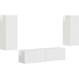  Set TV komoda 2 kom. Visoki sjaj bijela | Shoptok.si