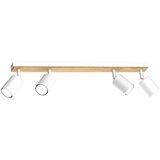 SPOT svetiljka TULON 4xGU10/8W/230V bela/hrast | Eponuda.com