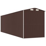  Vrtno spremište tamnosmeđe 192x689x223 cm pocinčani čelik | shoptok.hr