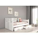 ADRK Otroka postelja BIBI z vzmetnico in predali 180x80 cm - BELA | Shoptok.si