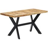  Blagovaonski stol od masivnog grubog drva manga 140x70x75 cm | shoptok.hr