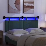  stensko vzglavje za posteljo, tekstil, 130 × 55 × 5cm, temno zelena, 3423912 | Shoptok.si
