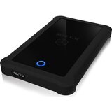 Icybox Kućište za tvrdi disk IB-233U3-B, 1x SATA III 2.5" na 1x USB 3.0, silikonsko, vanjsko | shoptok.hr