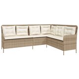  2-dijelni set vrtnih sofa od poliratana s jastucima bež | shoptok.hr