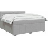  Boxspring krevet s madracem Svjetlosiva 140 x 190 cm Tkanina | shoptok.hr