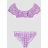 Defacto Girl's Checkered Bikini Set