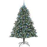  Umjetno božićno drvce Zelena 210 cm PVC, Plastika i Čelik | shoptok.hr