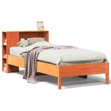 Krevet s regalom za knjige bez madraca 100 x 200 cm od borovine | shoptok.hr