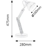 Rabalux aksel stona lampa E14 1x15W, crna industrijska rasveta | ePonuda.com