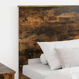  Uzglavlje s uzglavljem Dimljeni hrast 100 cm Konstruirano drvo | shoptok.hr