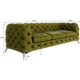 Ropez Zelena baršunasti sofa 243 cm Chelsea – | shoptok.hr