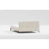 Ropez Bež tapecirani bračni krevet s podnicom 200x200 cm Barker – | shoptok.hr
