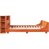 Posteljni okvir brez vzmetnice vošč. rjav 180x200 cm borovina | Shoptok.si