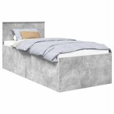  Krevetna konstrukcija s uzglavljem Betonski sivi 75 x 190 cm | Eponuda.com