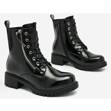Resti Black eco leather patent leather women's bagger boots Gaddaxa | ePonuda.com
