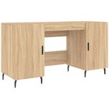 Maison Chic Pisalna miza - pisarniška miza - Računalniška miza sonoma hrast 140x50x75 cm inženirski les, (21785154) Cene