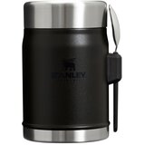 Stanley Mat črna termovka za hrano iz nerjavečega jekla 400 ml Legendary Food Jar + Spork Black 2.0 – | Shoptok.si