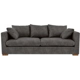 Scandic Antracitno siva sofa od imitacije kože 225 cm Hamburg – | shoptok.hr