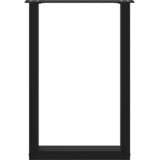  Noge za blagovaonski stol U-oblik 2 kom Crne 50 x (72-73) cm Čelik | shoptok.hr