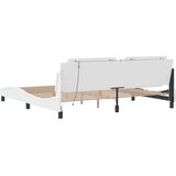  Okvir kreveta s LED-om bez madraca Zadar bijeli 200 x 200 cm | shoptok.hr